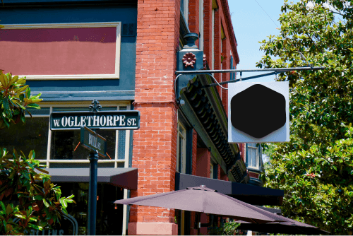 Street Shop Logo Mockup