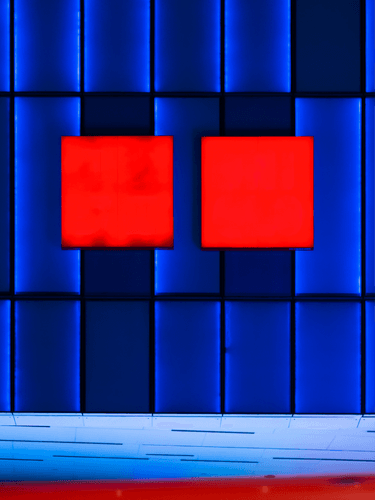 Two Wall Mounted Store Sign Mockup