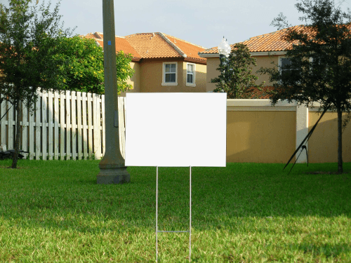 Lawn Yard Sign Mockup