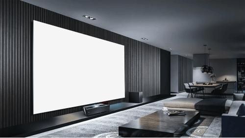 Large Tv Mockup Home Theater