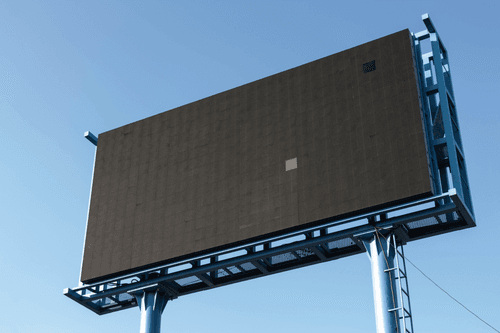 Outdoor Black Billboard Mockup