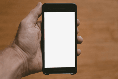 Hand Holding Iphone Mockup