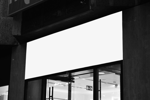 Lightbox Shop Signage Logo Mockup