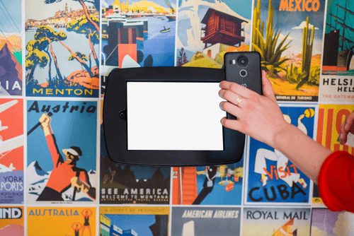 Realistic Kiosk Mockup