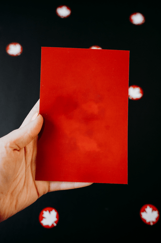 Realistic Hand Holding Card Mockup