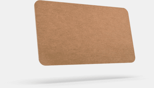 Unique Rounded Business Card Mockup