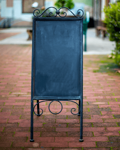 A-frame Sidewalk Mockup