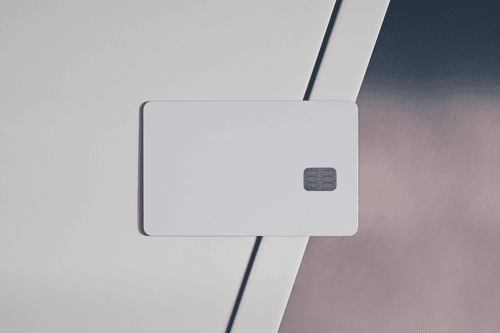 Top View Credit Card Mockup
