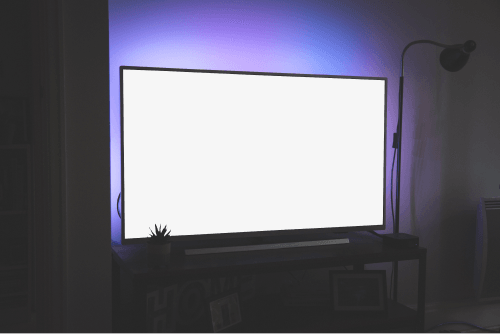 Large Flatscreen Tv Mockup