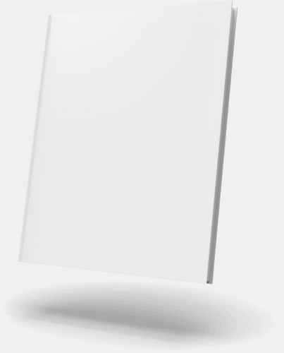 Realistic Hardcover 8.5x11 Book Mockup