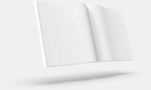 White Open Magazine Mockup