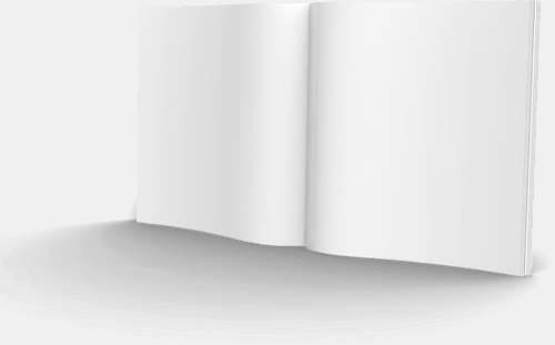 Realistic Open Magazine Mockup