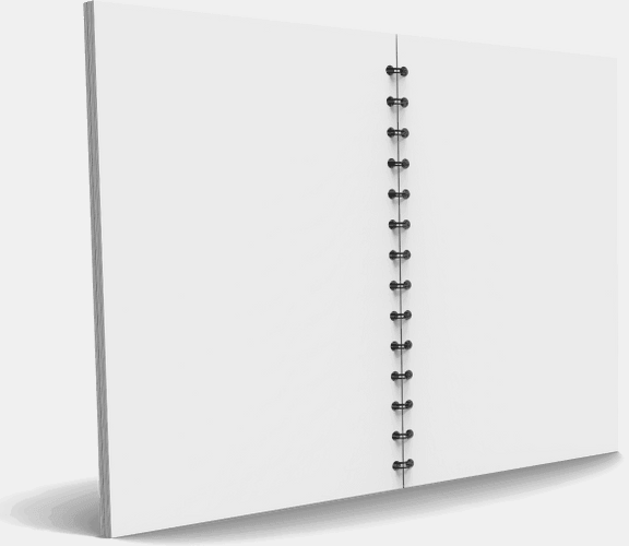 Open Spiral Notebook Mockup