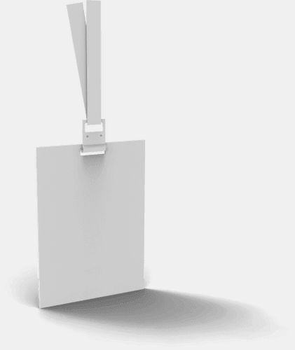 Hanging Id Badge Mockup