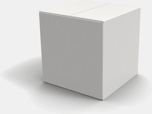 Square Cardboard Box Mockup
