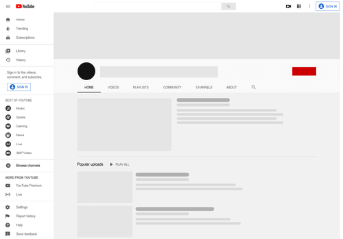 Stylized Youtube Channel Mockup