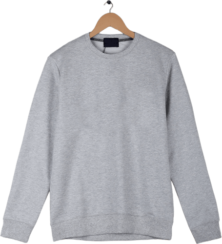 Gray Hanging Crewneck Sweatshirt Mockup