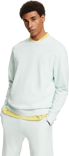 White Solid Fleece Sweatshirt Mockup