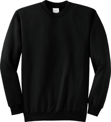 Jet Black Full Sleeve Sweatshirt Mockup