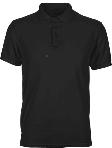 Black Classic Fit Polo Shirt Mockup