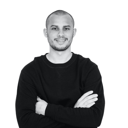 Man Wearing Black Long Sleeve Shirt Mockup