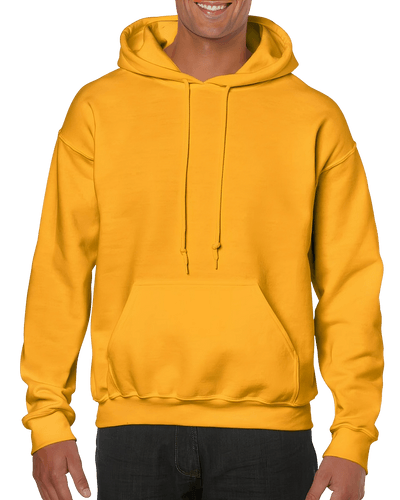 Yellow Thermal Gildan Hoodie Mockup