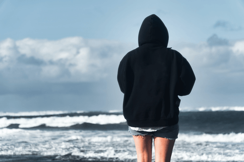 Oversize Black Hoodie Mockup