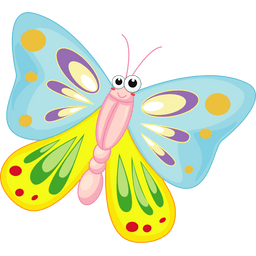 Cartoon Butterfly Svg Vector